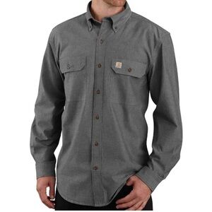 Carhartt Men's Charcoal Button-Down Shirt